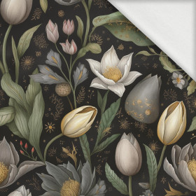 SPRING FLOWERS VZ. 1 - teplákovina s elastanem ITY