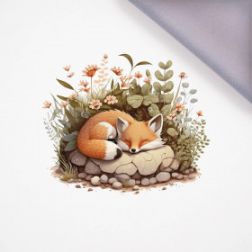 SLEEPING FOX - panel, softshell (60cm x 50cm)