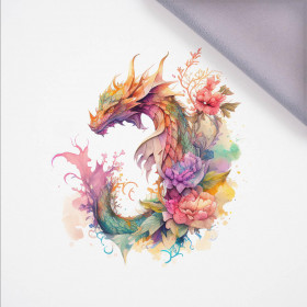 WATERCOLOR DRAGON VZ. 2 - panel, softshell (60cm x 50cm)