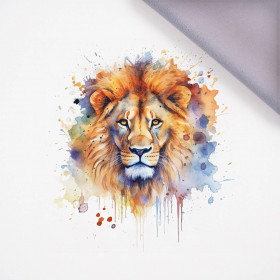 WATERCOLOR LION - panel, softshell (60cm x 50cm)