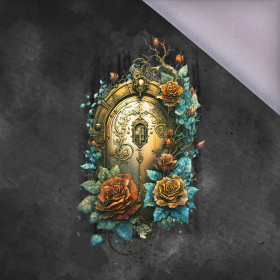 STEAMPUNK FLOWER TEMPLE - Panel (75cm x 80cm), softshell 