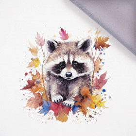 WATERCOLOR RACCOON vz. 2 - Panel (75cm x 80cm), softshell 