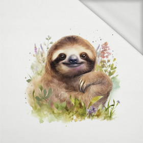 WATERCOLOR SLOTH - panel (60cm x 50cm) teplákovina