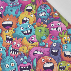 CRAZY MONSTERS VZ. 4 - tkanina bawełniana