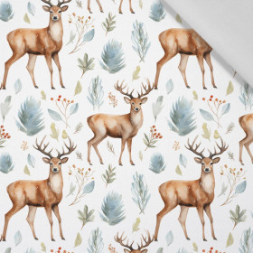 PASTEL REINDEER - tkanina bawełniana