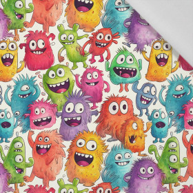 FUNNY MONSTERS VZ. 3 - tkanina bawełniana