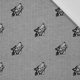 WOLF / NOČNÍ VOLÁNÍ / šedá - tkanina bawełniana