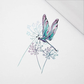 VÁŽKA A PAMPELIŠKY (VÁŽKY A PAMPELIŠKY) - panoramic panel SINGLE JERSEY (60cm x 155cm)