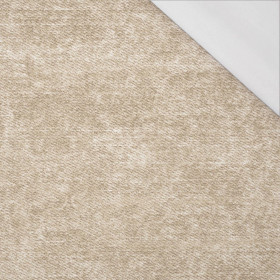 ROZŘEZANÝ JEANS (béžová) - organický úplet single jersey s elastanem