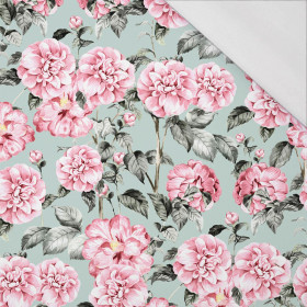 RŮŽOVÉ PIVOŇKY vz. 1 - organický úplet single jersey s elastanem