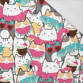 SUMMER CATS vz. 1 - organický úplet single jersey s elastanem