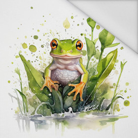 WATERCOLOR FROG - Panel (75cm x 80cm) Voděodolná tkanina Oxford