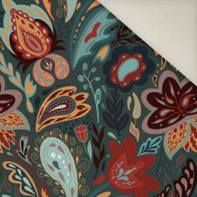 MOTÝLCI / barevná - teplákovina počesaná s elastanem ITY