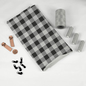 KOSTKA VICHY ČERNÁ / Melír světle šedý