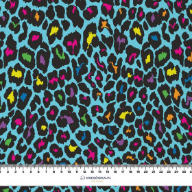 NEON LEOPARD vz. 3 - Hydrofobní česaná teplákovina