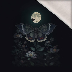 NIGHT BUTTERFLY - Panel (75cm x 80cm) teplákovina počesaná s elastanem ITY