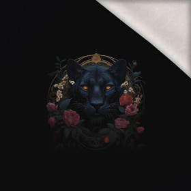 GOTHIC PANTHER - panel (60cm x 50cm) teplákovina počesaná s elastanem ITY