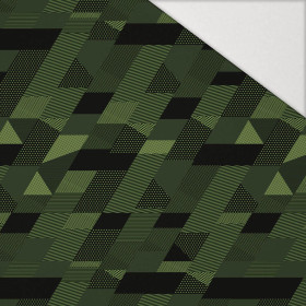 GEOMETRICKÉ MORO VZ. 1 - Hydrofobní česaná teplákovina