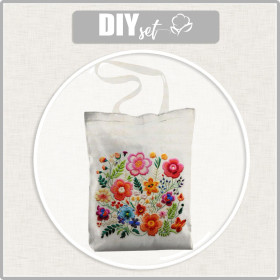 SHOPPER KABELKA - FLOWERS 3D WZ. 17 - Sada šití