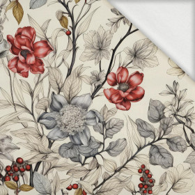 FLOWERS wz.16 - teplákovina počesaná s elastanem ITY