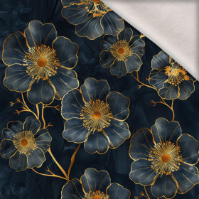 FLOWERS wz.20 - teplákovina počesaná s elastanem ITY