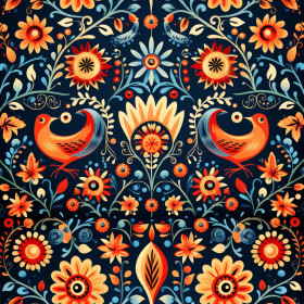 Folk Art wz.5 - lehký, česaný úplet