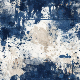 NAVY GRUNGE wz. 7 - teplákovina počesaná s elastanem ITY