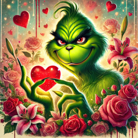 POLŠTÁŘ 45x45 - VALENTINE'S DAY / PRANK 2 - Panama 220g - Sada šití