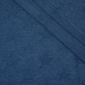 DEKA (HVĚZDY) / jeans S - tenký panel pletený