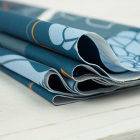 NOČNÍ ZAHRADA / smaragd- lycra pro plavky 240g