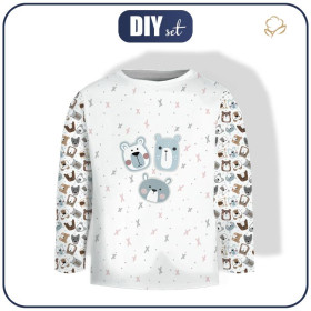 LONGSLEEVE - MEDVÍDCI / azurový  (MĚSTSKÉ MEDVÍDCI) - single jersey