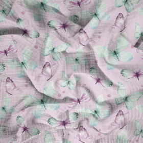 MOTÝLI VZ. 1 (AKVARELOVÍ MOTÝLI) - Mušelín bavlněný