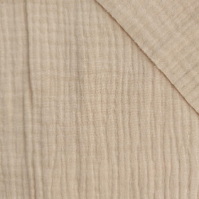 Mušelín bavlněný dvojitá gázovina - BEIGE