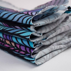 PLETENEC / duhový - organický úplet single jersey s elastanem