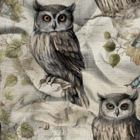 PASTEL BIRDS VZ. 4 (OLW) - Mušelín bavlněný