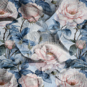 PASTEL FLOWERS WZ.14 - Mušelín bavlněný
