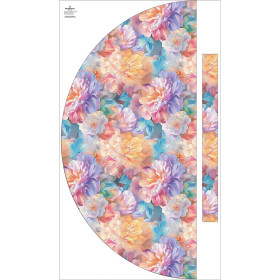 Panel kalhot "MAXI" - Viskózový jersey/ Pastel flowers wz.19