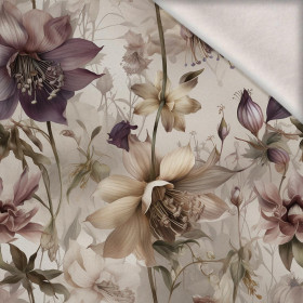 PASTEL FLOWERS WZ.2 - teplákovina počesaná s elastanem ITY
