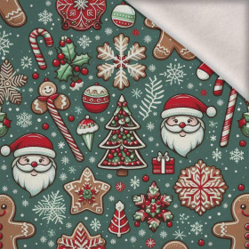 HAPPY CHRISTMAS WZ. 7 - teplákovina počesaná s elastanem ITY