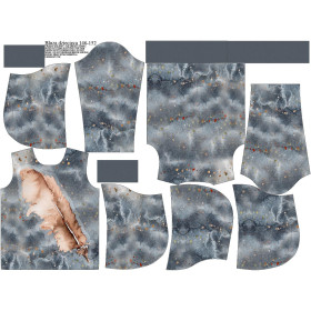 DĚTSKÁ MIKINA S KAPUCÍ (ALEX) - PERO (MAGIC) - teplákovina