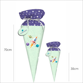 První třída Candy Cone - RAKETA A PLANETY (CESTA DO VESMÍRU) / ACID WASH MENTOLOVÝ / Velikost na výběr