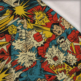 RETRO COMIC Vz.2 - teplákovina počesaná s elastanem ITY