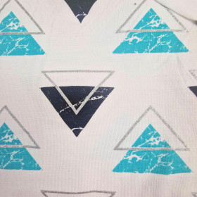 triangles - Single jersey s elastanem