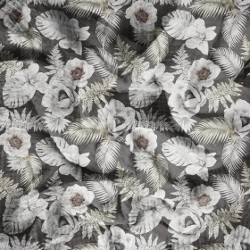 WHITE FLOWERS VZ. 2 - Mušelín bavlněný