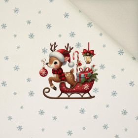 WINTER ANIMALS wz.18 - panel (60cm x 50cm)  Potahový velur 