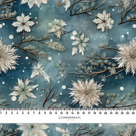 WINTER FLOWERS WZ.8 - rychleschnoucí tkanina