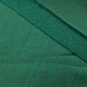 M-21 BOTTLE GREEN  - silná teplákovina počesaná D300