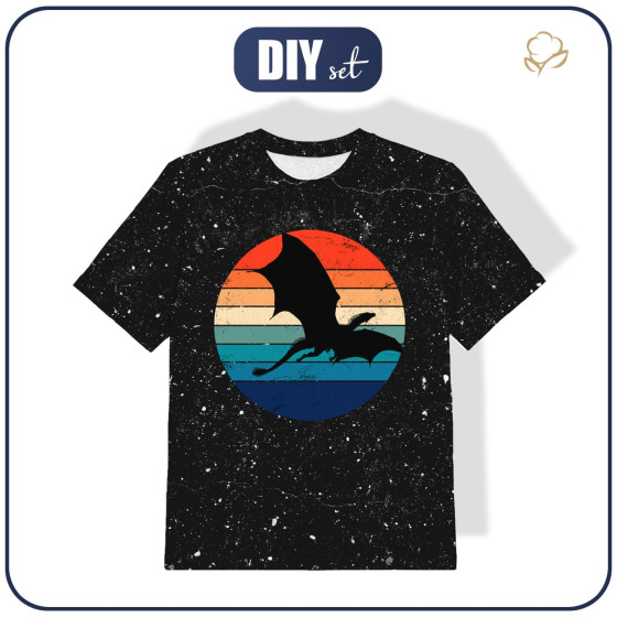DĚTSKÉ TRIČKO - DRAGON VZ. 2 / černá - single jersey ITY