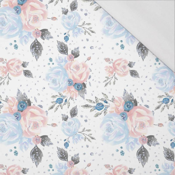 LEDOVÁ KYTICE (OČAROVANÁ ZIMA) - organický úplet single jersey s elastanem 