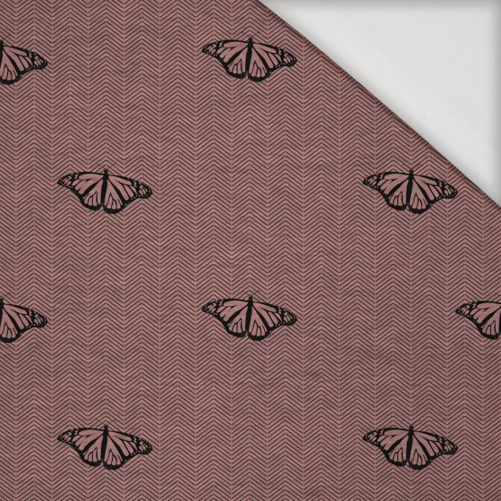 MŮRY / NOČNÍ VOLÁNÍ / růžově křemenná - Jersey wiskozowy